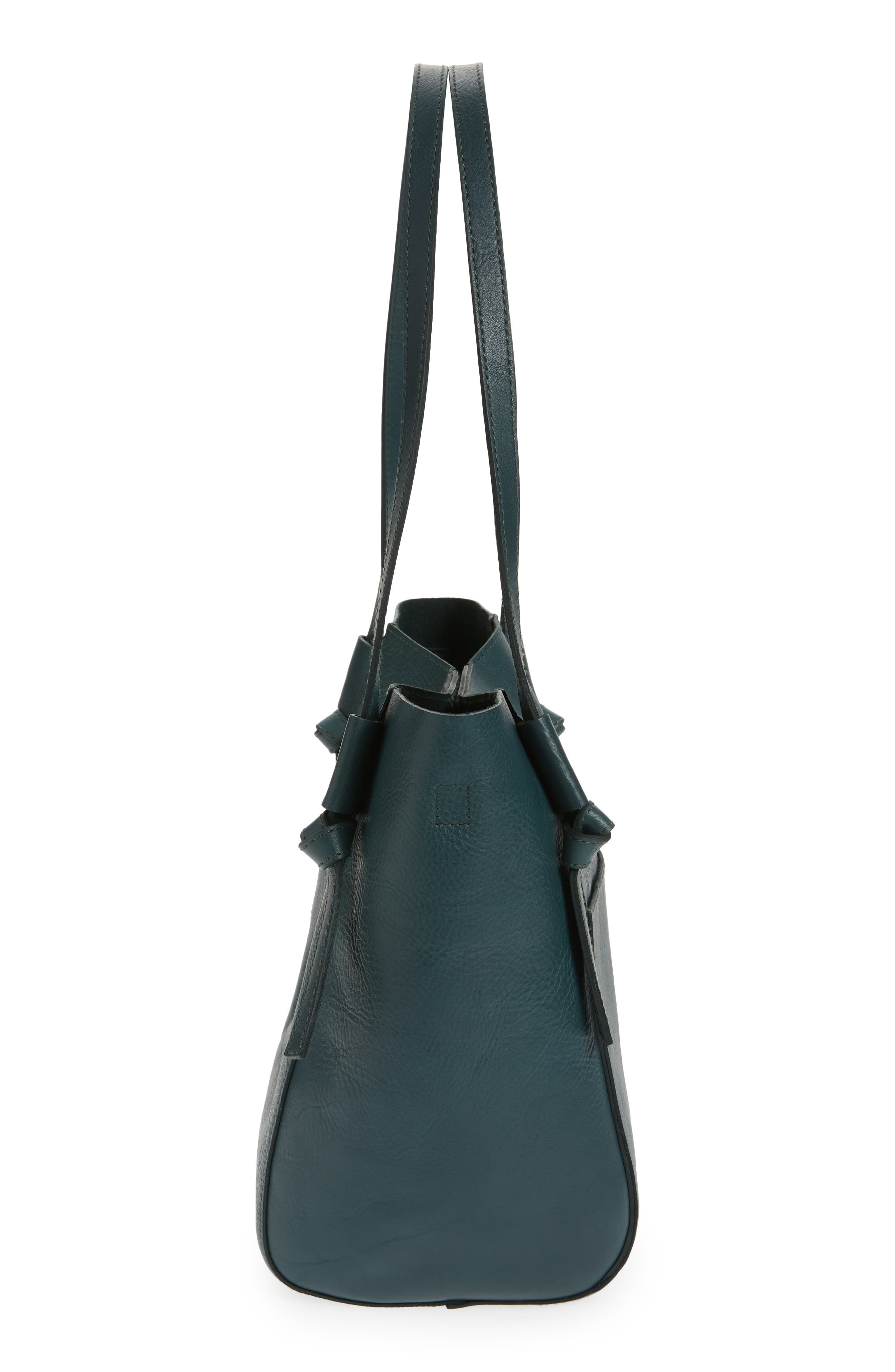 Knotted Tote Bag, Alternate, color, MIDNIGHT GREEN