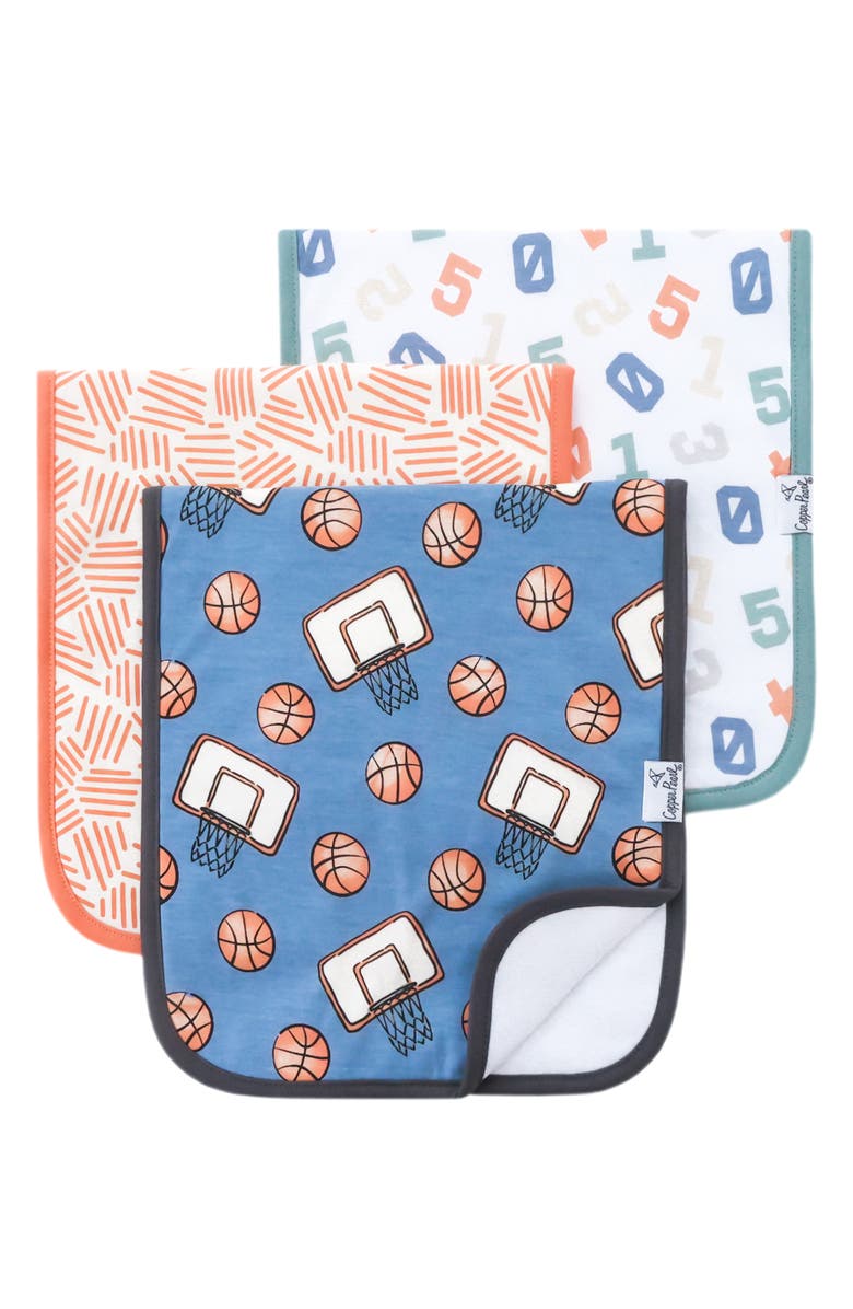 Copper Pearl 3-Pack Burp Cloths, Main, color, Dunk