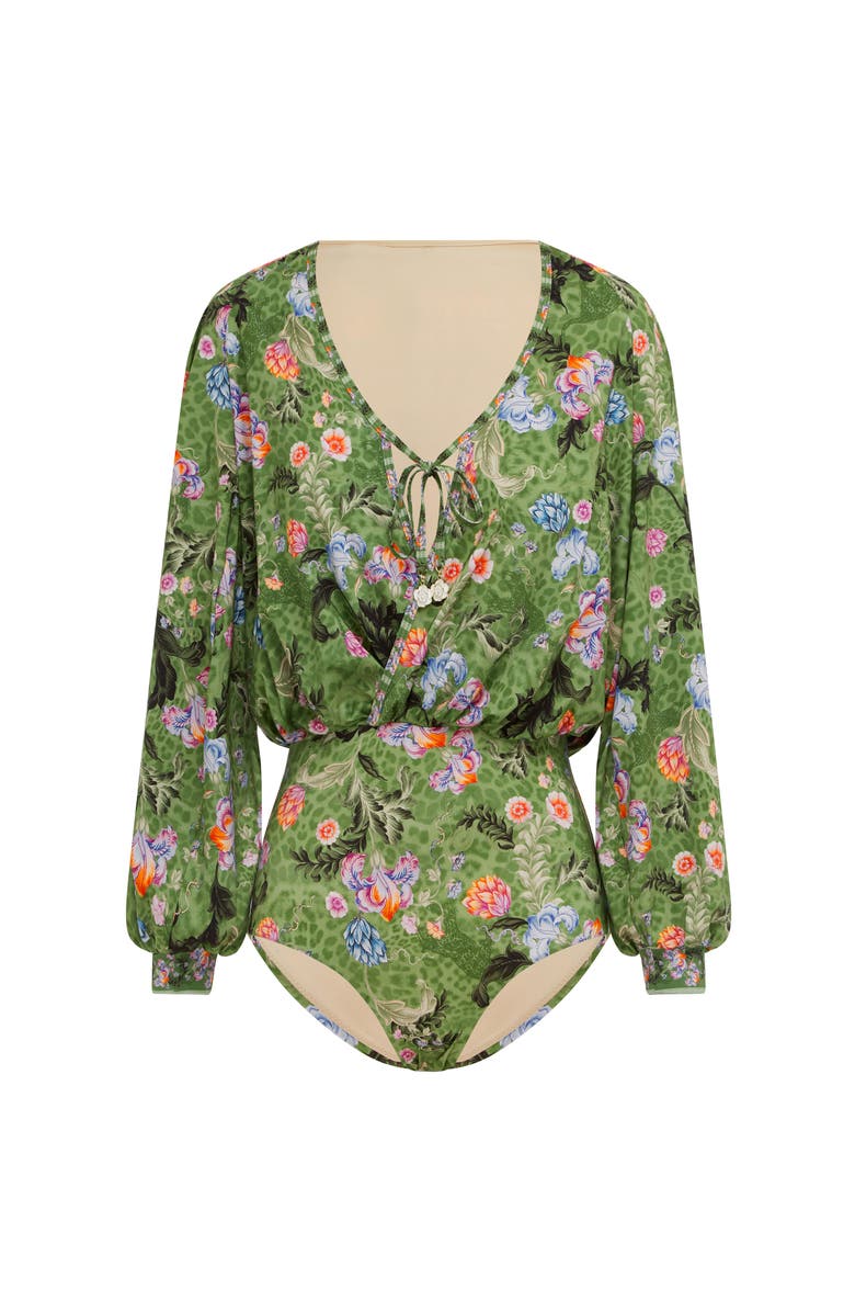 Aqua Blu Vernalis Rosalina One Piece, Alternate, color, Green