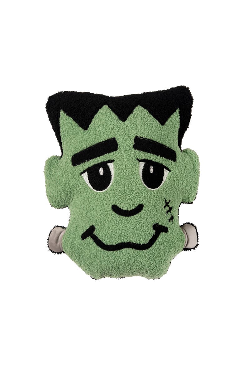 Frankenstein Halloween Accent Pillow 13" x 16", Main, color, Green