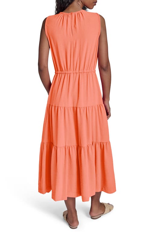 Calvin Klein Sleeveless Tiered A-line Midi Dress