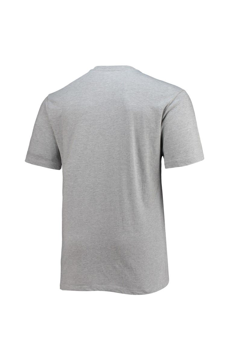 PROFILE Men's Heathered Gray Memphis Grizzlies Big & Tall Heart & Soul T-Shirt, Alternate, color, Heather Gray