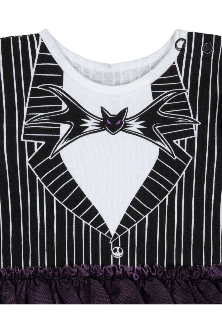 Nightmare Before Christmas Dress and Headband Set, Alternate, color, Jack Black Pinstripe