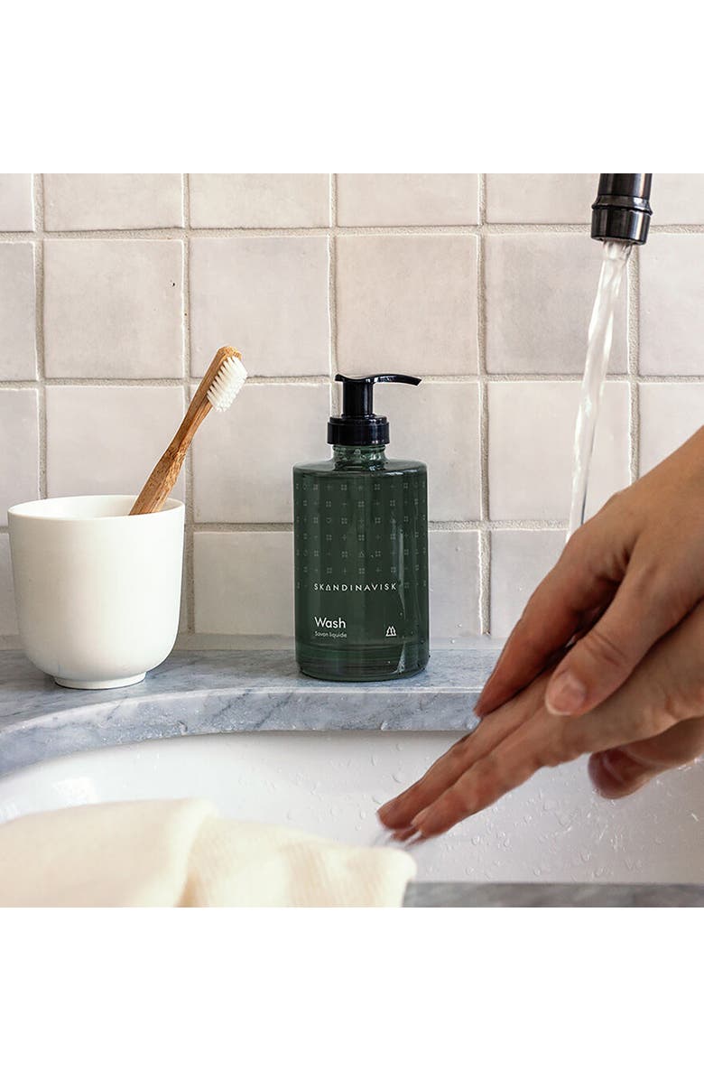 SKANDINAVISK Wash SKOG 200ml in Glass, Alternate, color, Green