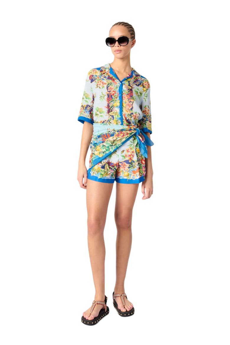 Patterned shorts, Main, color, Multicolor floral print