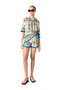 Mini flowing patterned dress