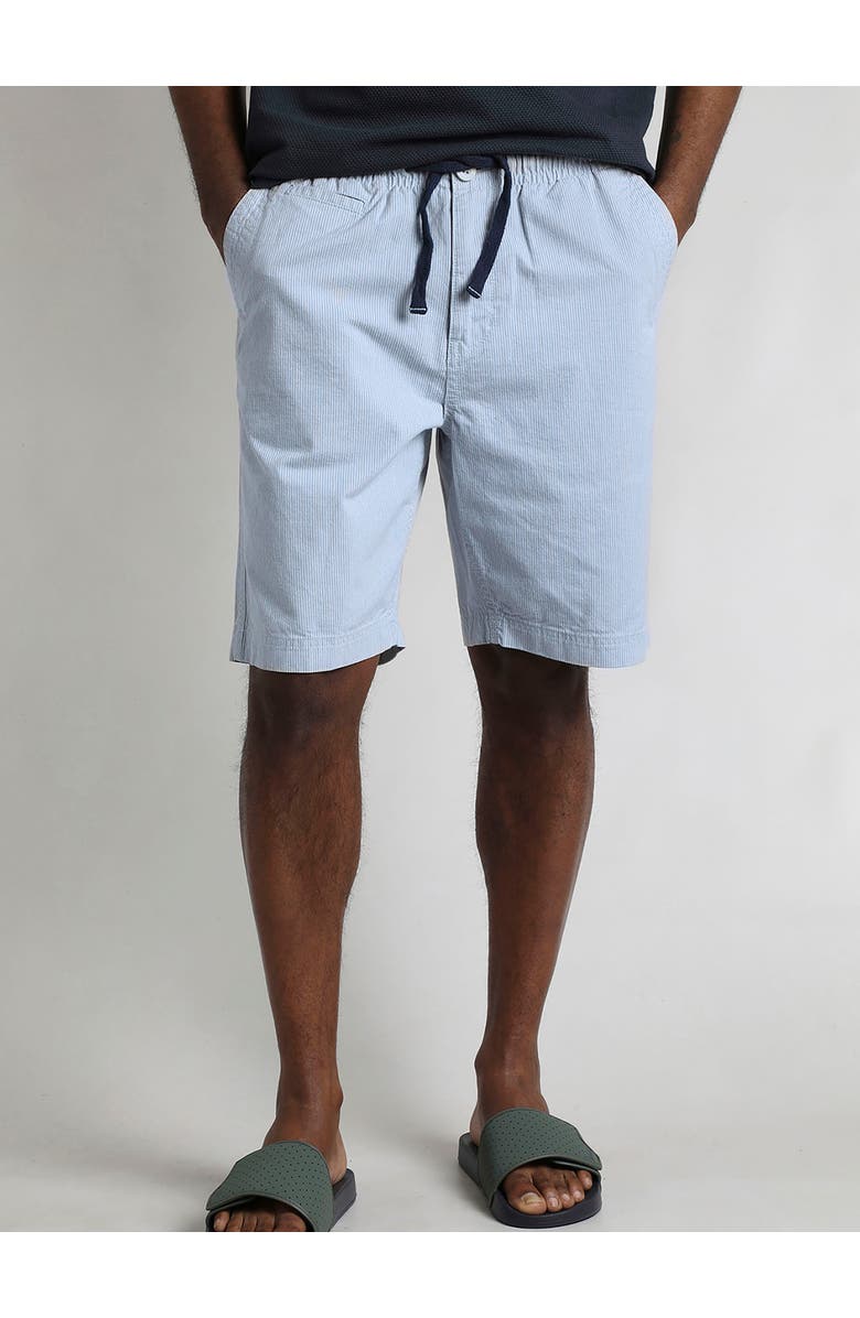 Weird Fish Dewey Stripe Shorts, Main, color, Ecru