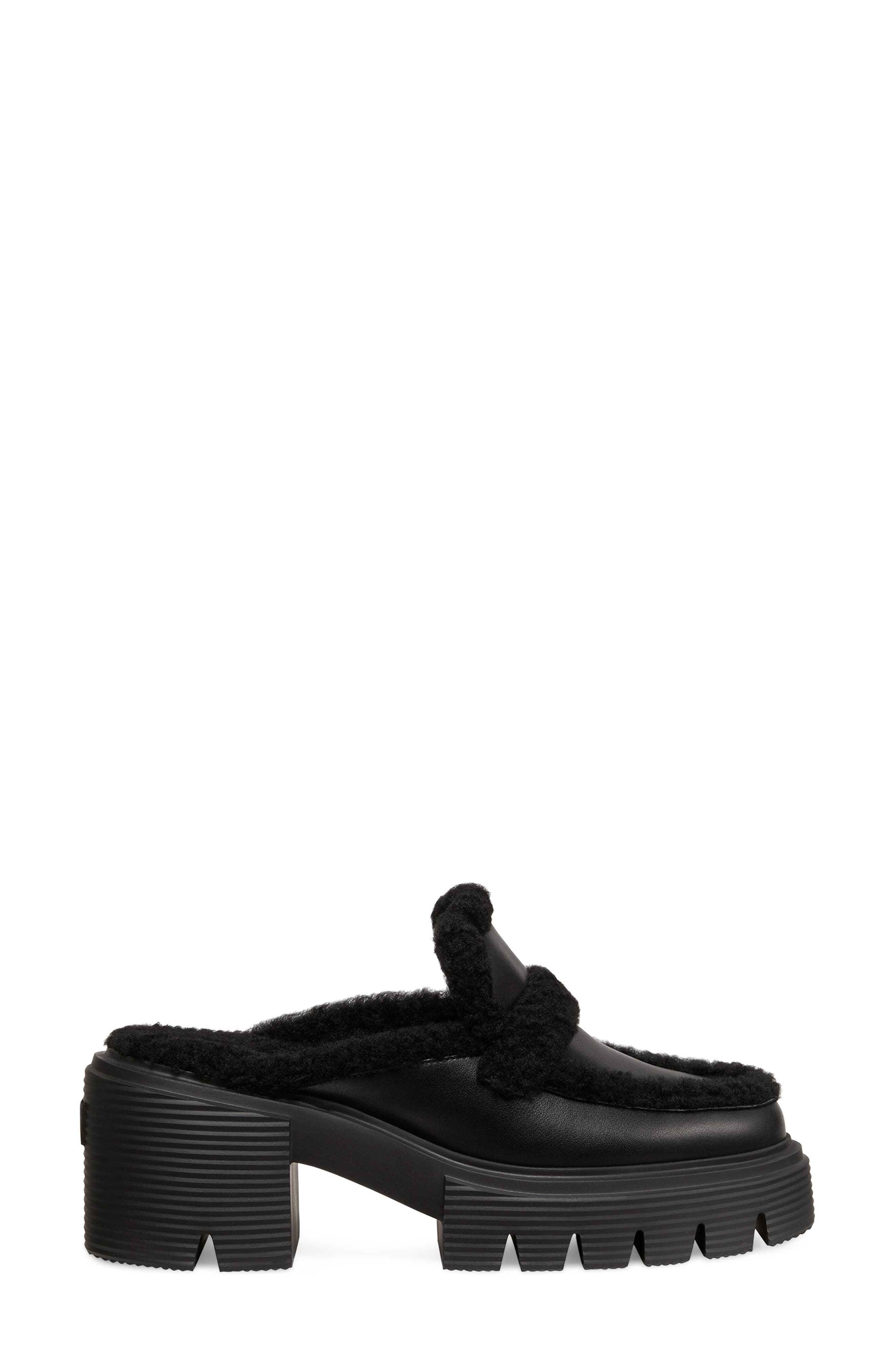 Stuart Weitzman Soho Chill Genuine Shearling Lined Mule, Alternate, color, 