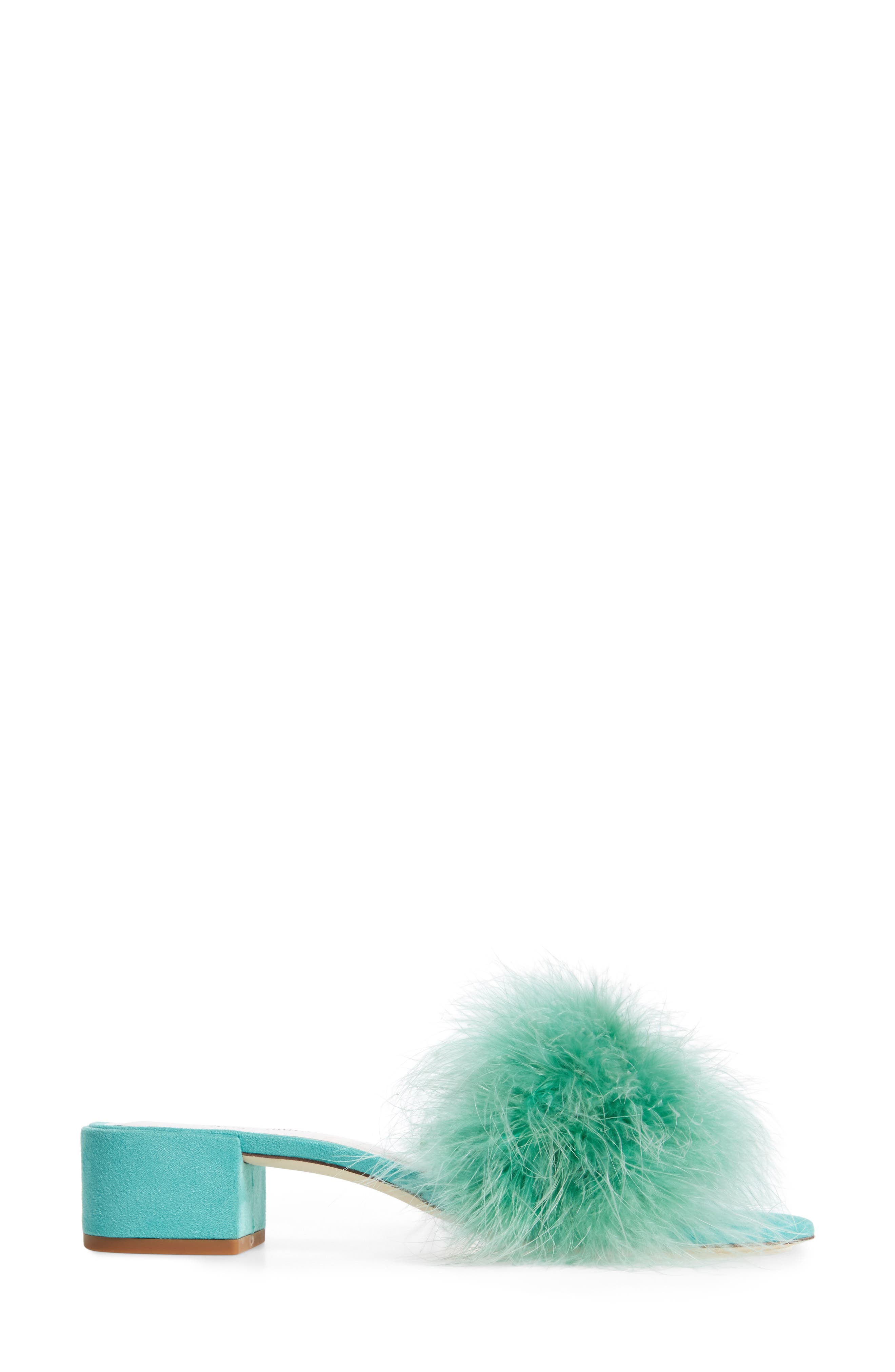 'Beaton' Slide Sandal, Alternate, color, MINT SUEDE