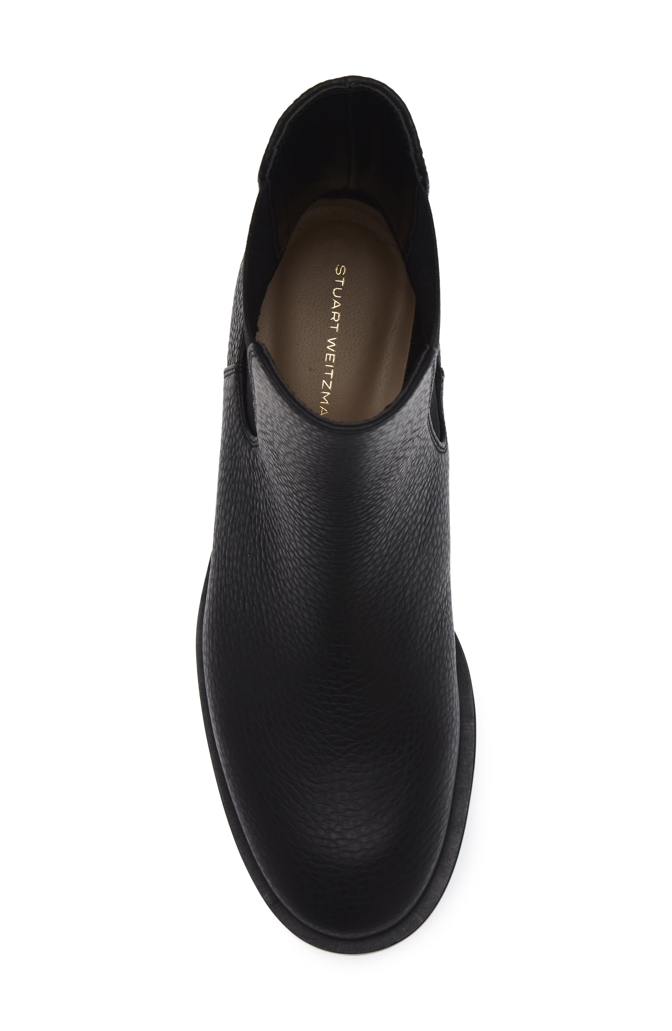 Stuart Weitzman Lenora Chelsea Bootie, Alternate, color, Black