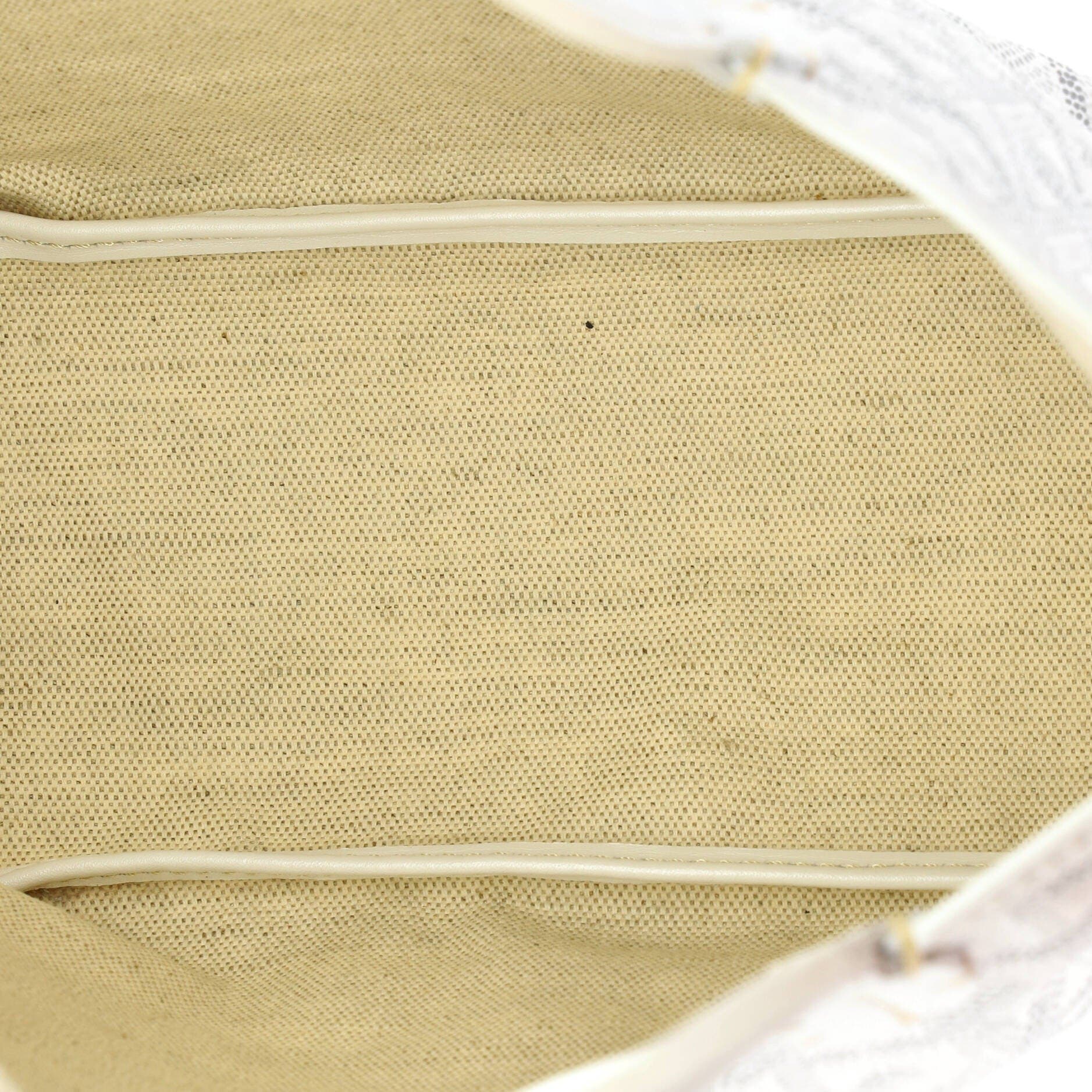 Pre-Owned Goyard Saint Louis Junior Tote Coated Canvas, Alternate, color, White