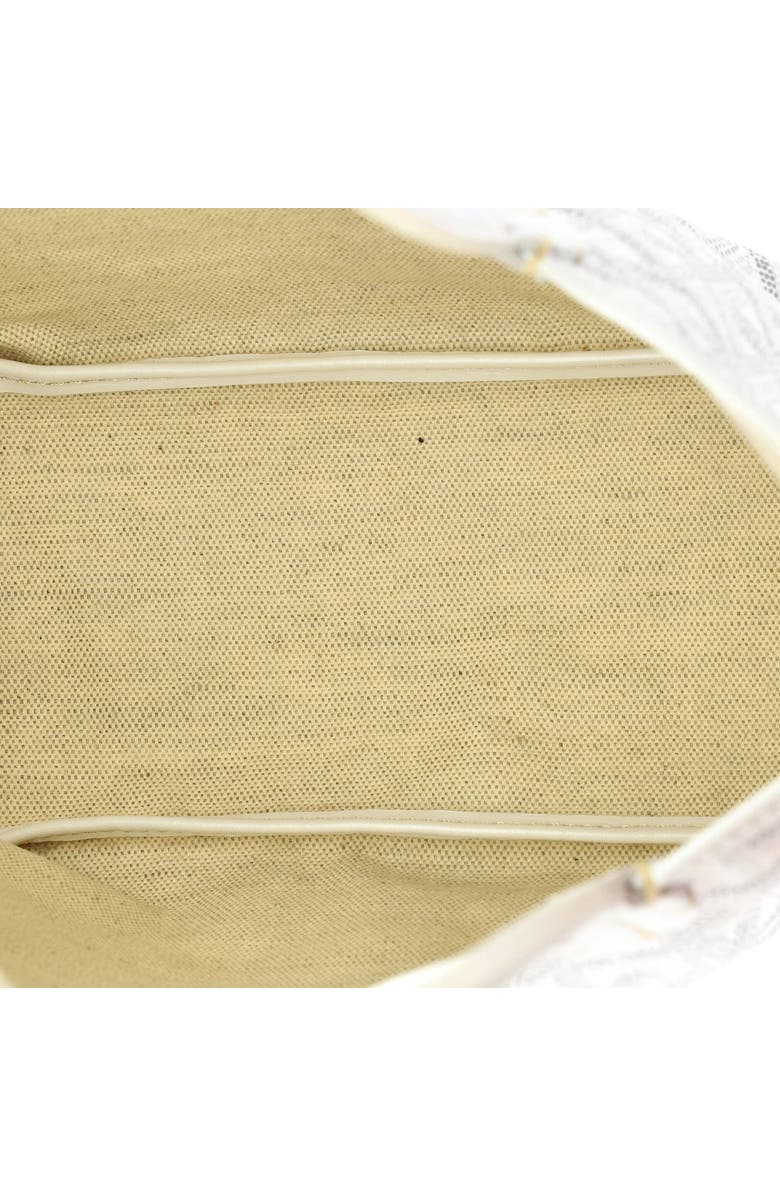 Pre-Owned Goyard Saint Louis Junior Tote Coated Canvas, Alternate, color, White