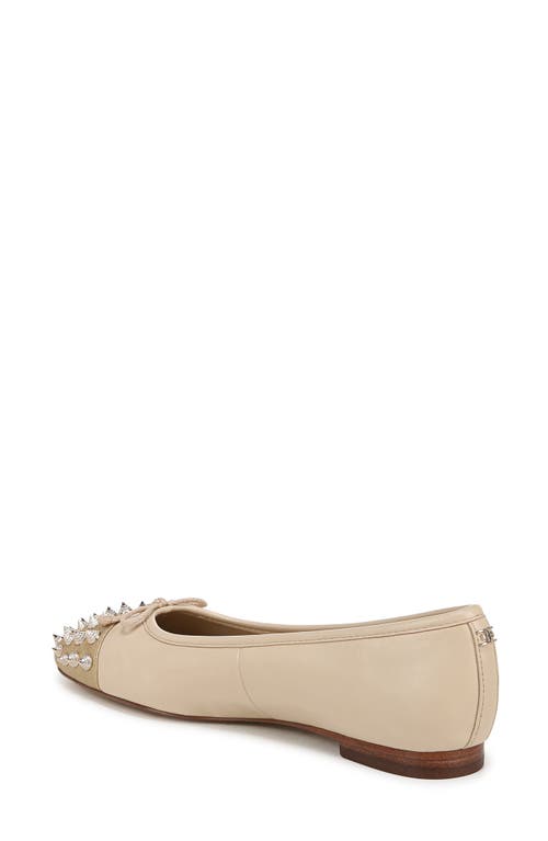 Sam Edelman Monet Cap Toe Ballet Flat In Summer Sand/amber Gold