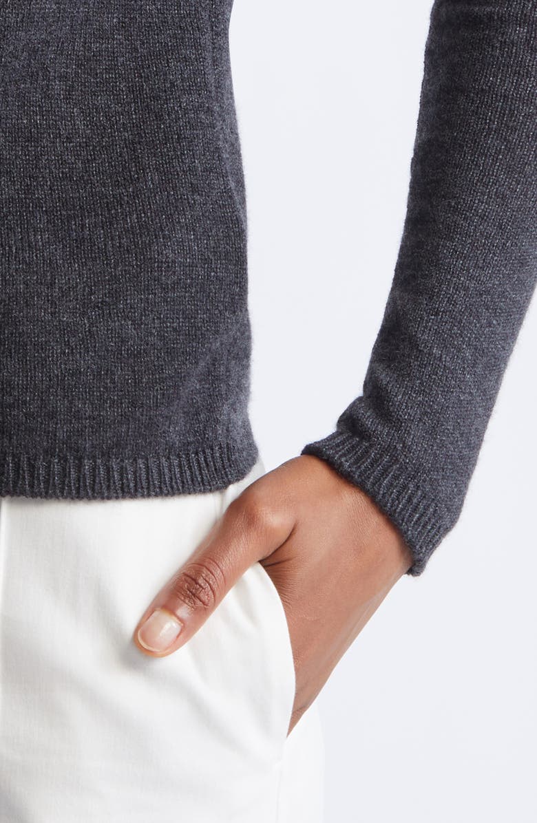 Eleventy Fine Gauge Cashmere Sweater, Alternate, color, Smoke Gray Melange