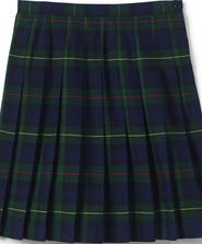 Lands' End School Uniform Girls Plaid Pleated Skirt Below the Knee