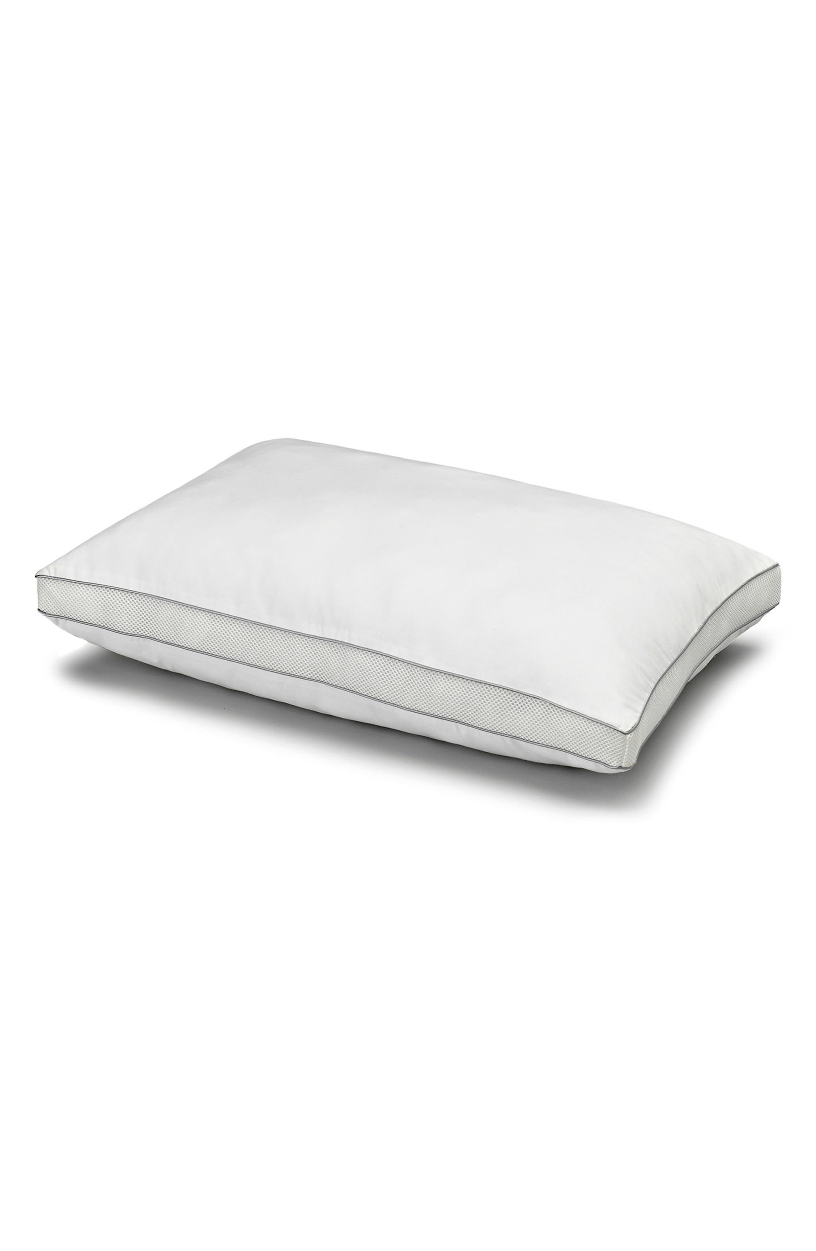 Memory Fiber Pillow Cotton Luxurious Mesh Gusseted All Sleeper Standard Pillow - 18.5"x24.5"
