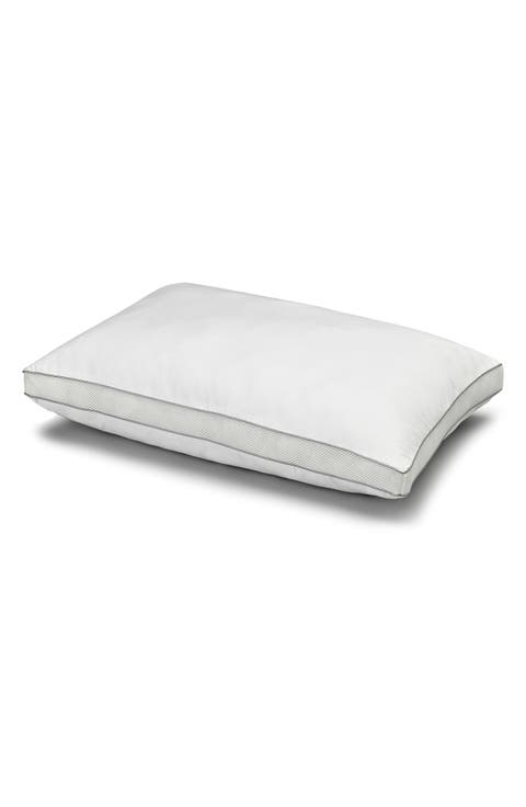 Memory Fiber Pillow Cotton Luxurious Mesh Gusseted All Sleeper Standard Pillow - 18.5"x24.5"
