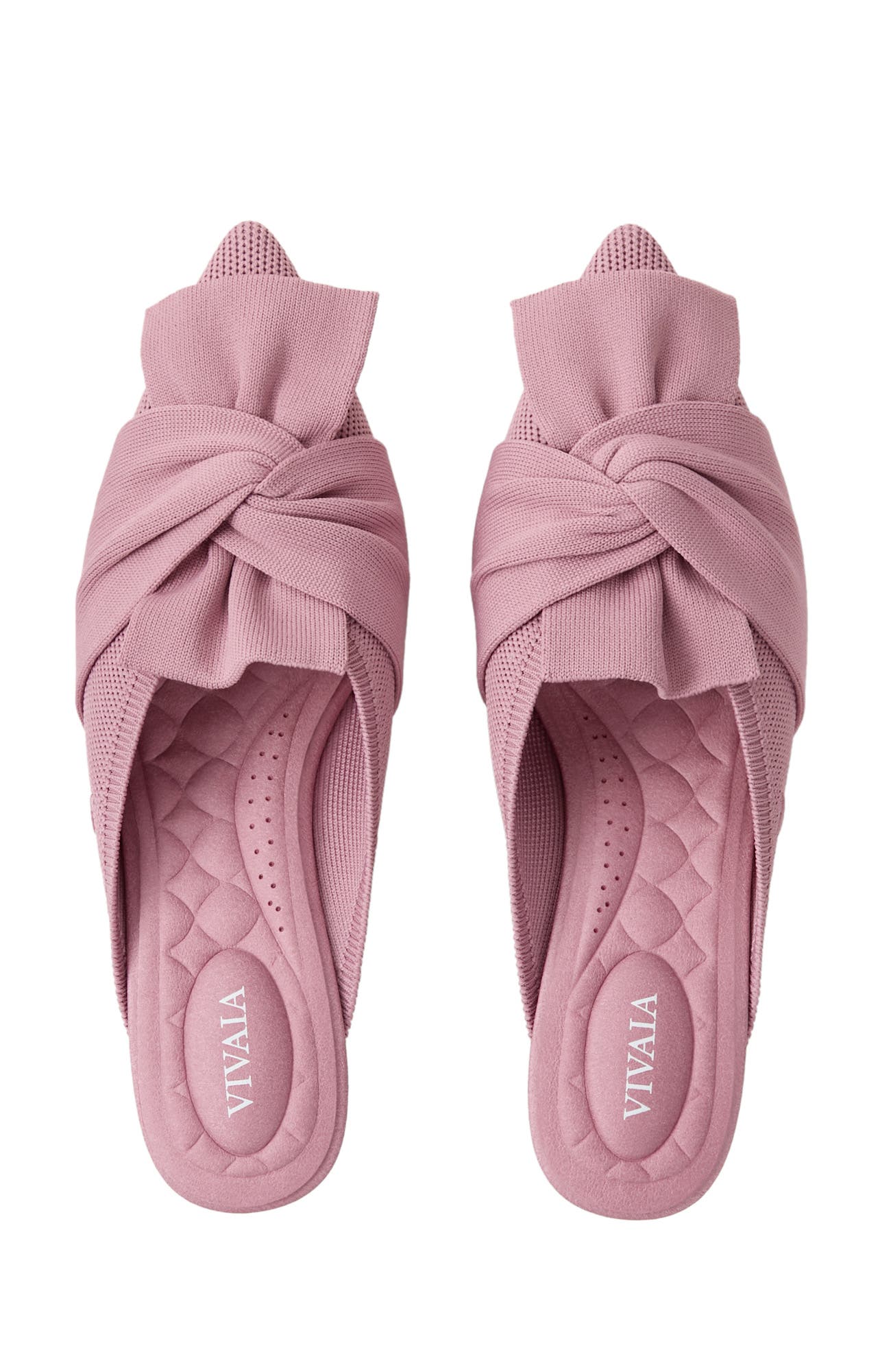 Samira Pointed-Toe Bow Sandals, Alternate, color, Mauve