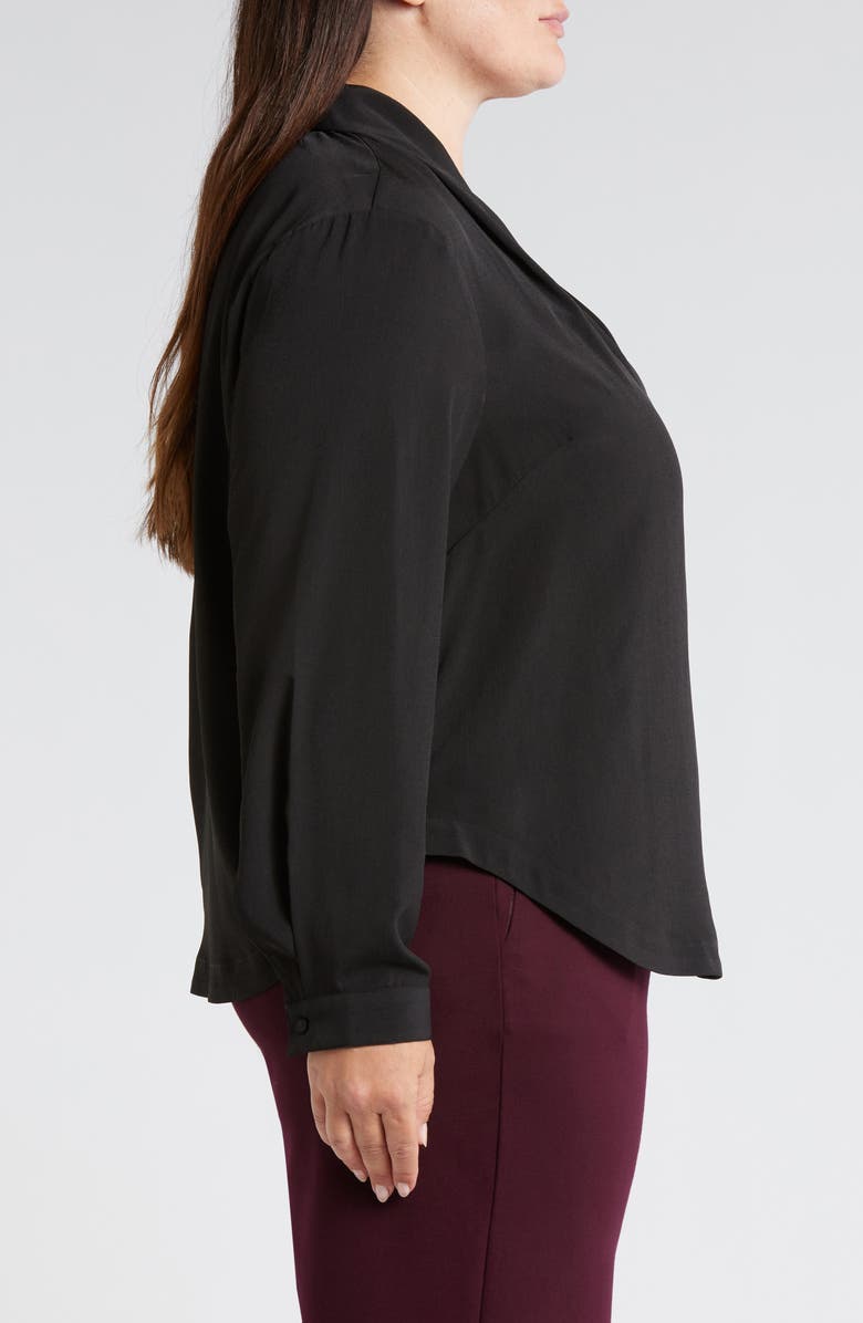 Universal Standard Better Than Crêpe de Chine V-Neck Top, Alternate, color, 