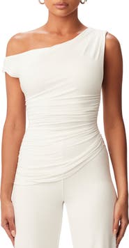 Naked Wardrobe Smooth One-Shoulder Top