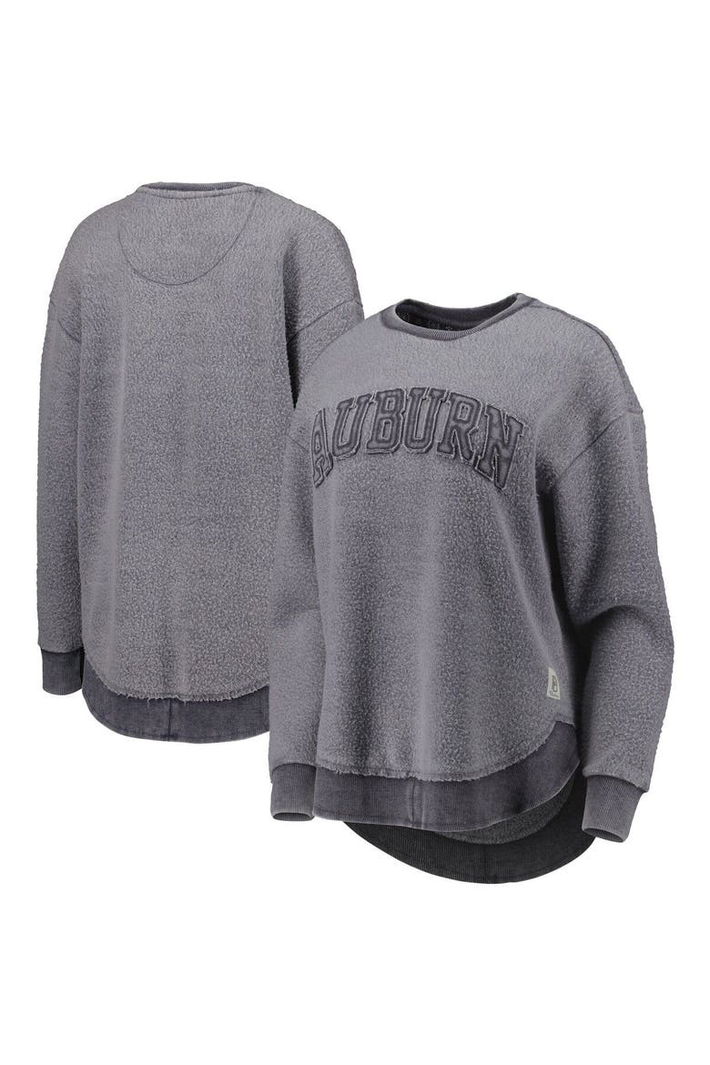 Women's Pressbox Navy Auburn Tigers Ponchoville Pullover Sweatshirt, Main, color, Navy