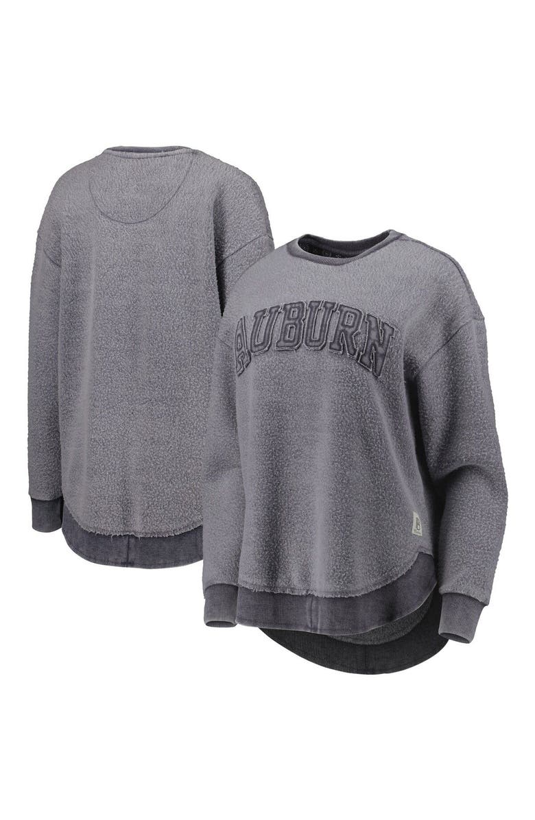 PRESSBOX Women's Pressbox Navy Auburn Tigers Ponchoville Pullover Sweatshirt, Main, color, Navy