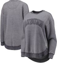 PRESSBOX Women's Pressbox Navy Auburn Tigers Ponchoville Pullover Sweatshirt