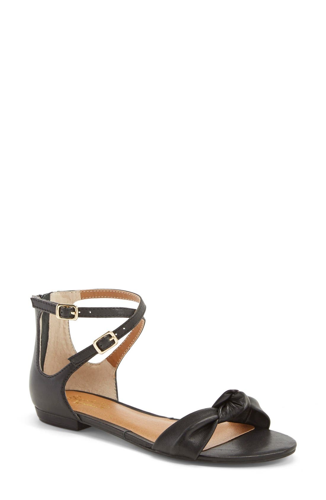 'I've Got a Secret' Sandal, Main, color, BLACK