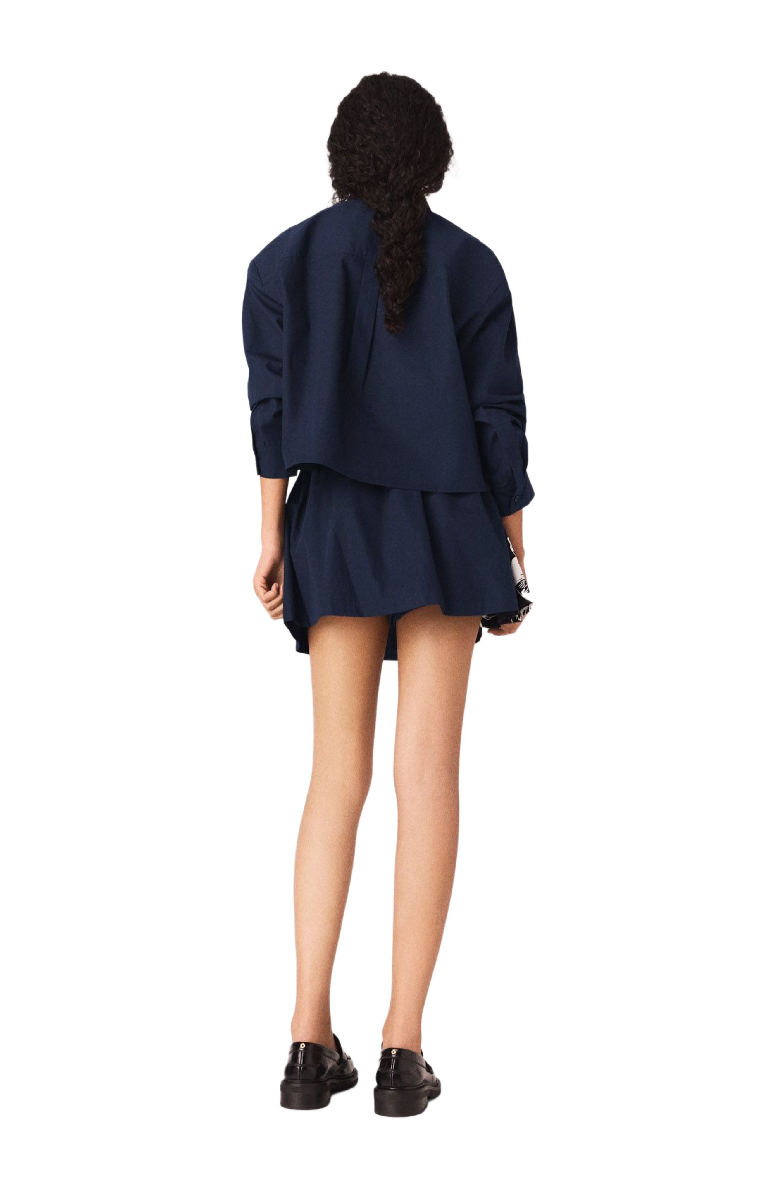 Cropped cotton shirt - image 2