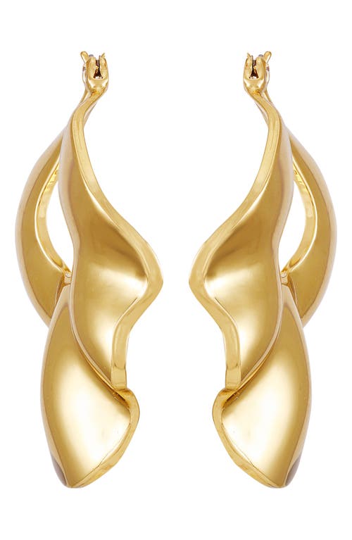 Vince Camuto Twist Hoop Earrings In Goldtone
