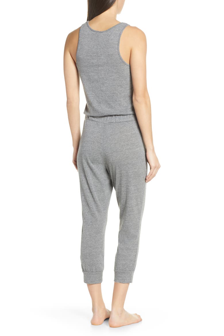 Crop Lounge Jumpsuit, Alternate, color, ECO GREY