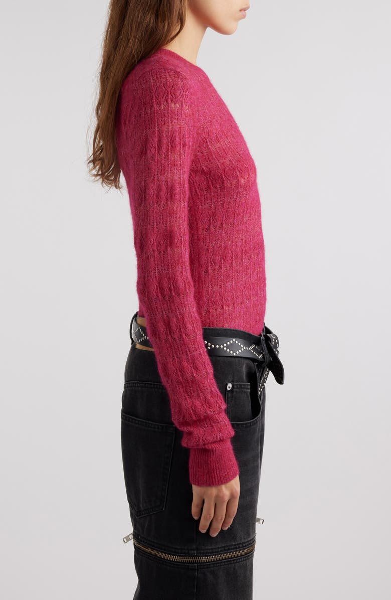 Isabel Marant Étoile Acia Alpaca Blend Sweater, Alternate, color, Raspberry