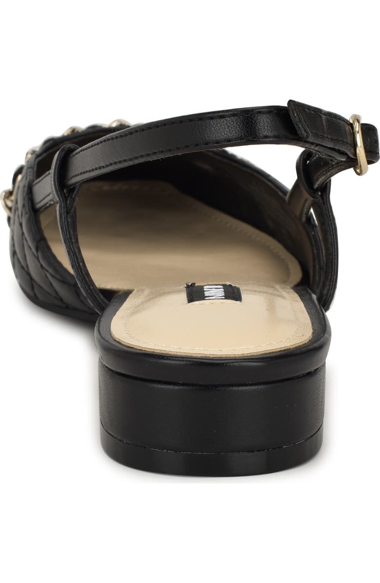 Nine West Charme Slingback Cap Toe Pump, Alternate, color, Black/ Nero/ Black