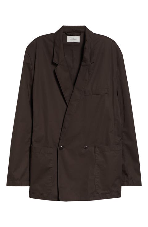 Double Breasted Cotton Twill Workwear Jacket