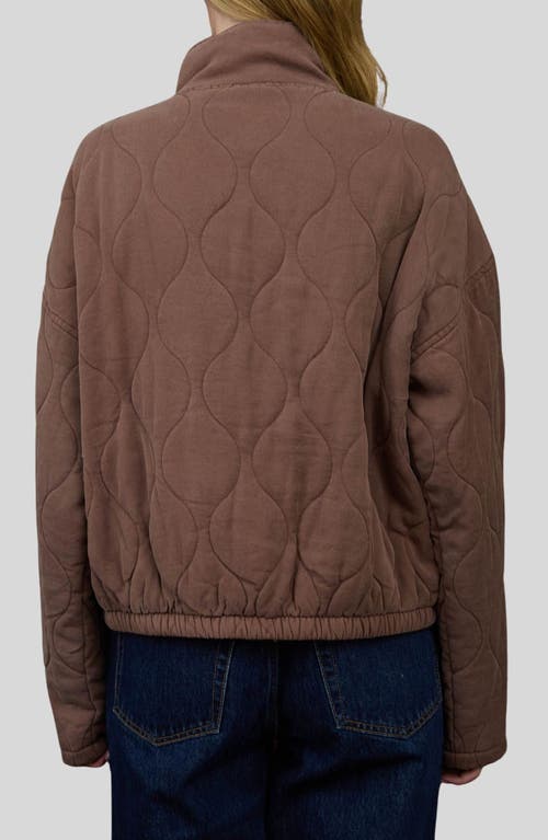 Blu Pepper Quilted Jacket In Purple