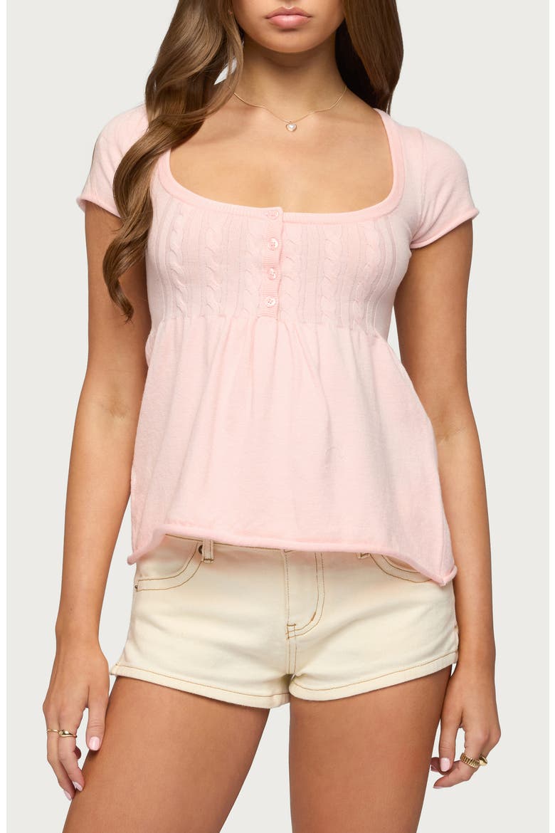 Ulyana Babydoll Top, Main, color, LIGHT-PINK