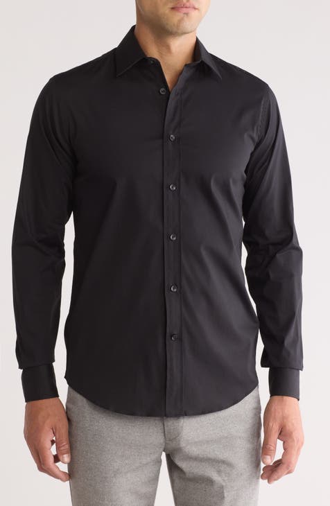 Modern Fit Stretch Cotton Dress Shirt