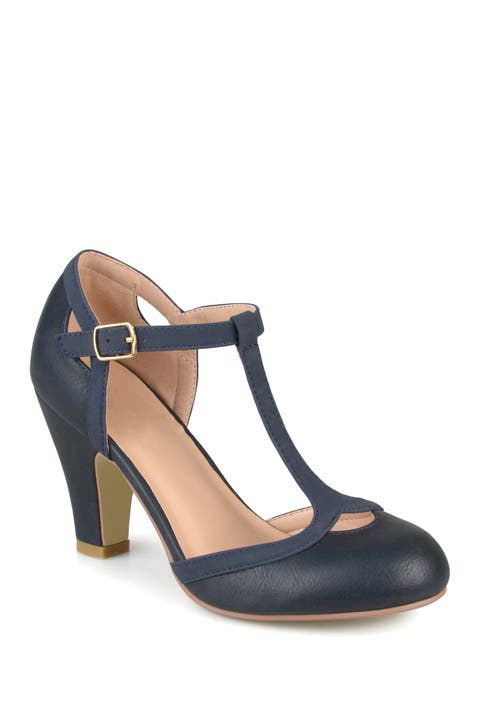 JOURNEE Olina T-Strap Pump - Wide Width
