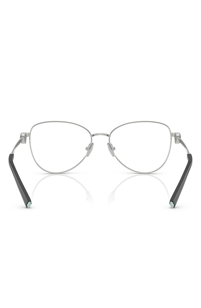 Tiffany & Co. 54mm Pilot Optical Glasses, Alternate, color, Blue Silver