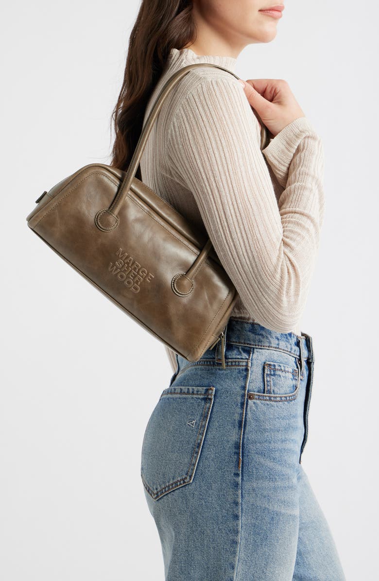 MARGESHERWOOD Soft Boston Leather Shoulder Bag, Alternate, color, Etoffe Pull-Up