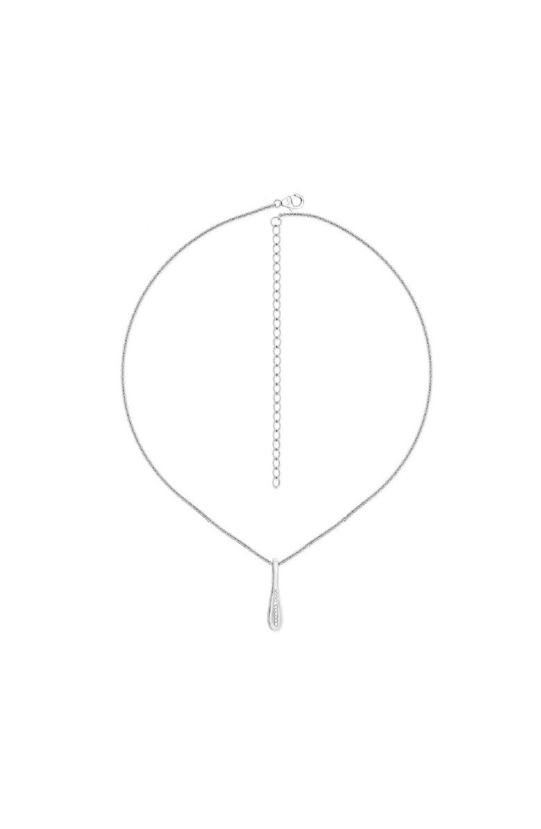 Lucy Quartermaine Skinny Drip Pendant Necklace, Main, color, Sterling Silver