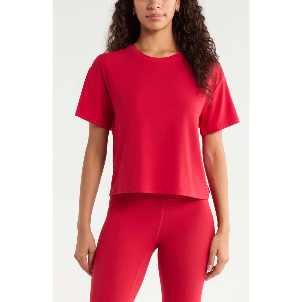Zella Breathe Performance T-shirt In Red