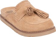 GOOD CHOICE NEW YORK Lenox Faux Suede Tassel Clog