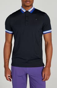 Redvanly Curtis Tipped Performance Golf Polo