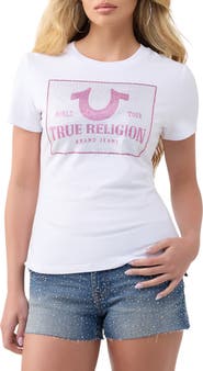 True Religion Crystal Classic Crewneck T-Shirt
