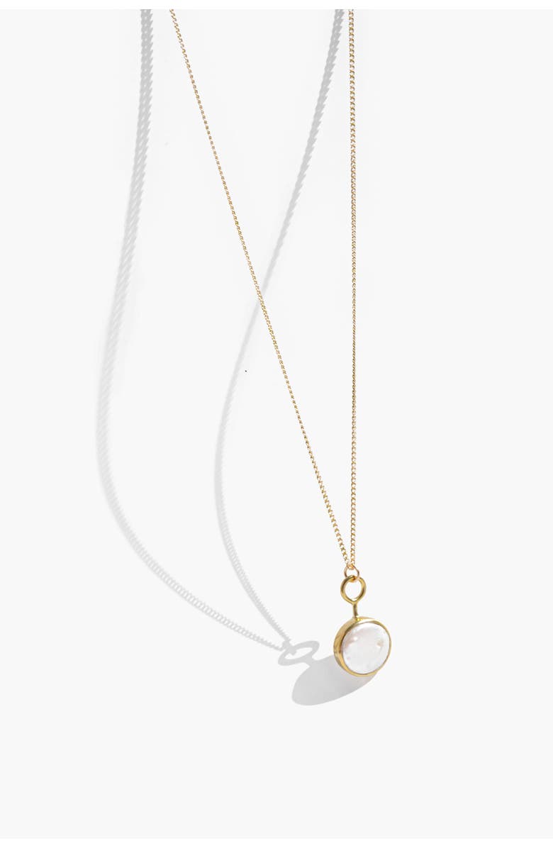 MUNS Perla Necklace, Main, color, Gold Vermeil