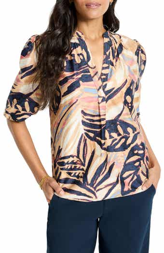NIC+ZOE Terracotta Garden Cotton Top