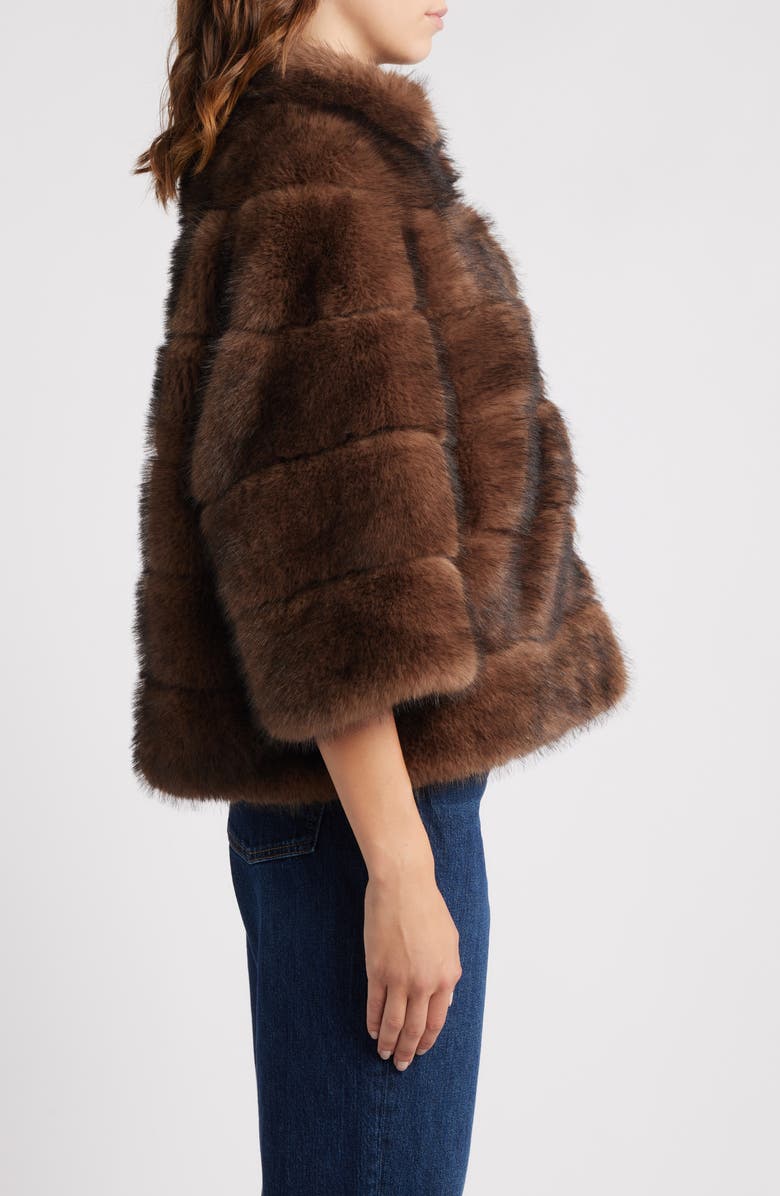 LoveShackFancy Gelman Faux Fur Jacket, Alternate, color,