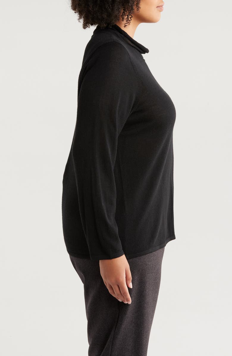 Eileen Fisher Mock Neck Merino Wool Sweater, Alternate, color, 