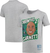 Mitchell & Ness Youth Mitchell & Ness Kevin Garnett Gray Minnesota Timberwolves Hardwood Classics King of the Court Player T-Shirt
